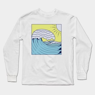 Blue Waves Long Sleeve T-Shirt